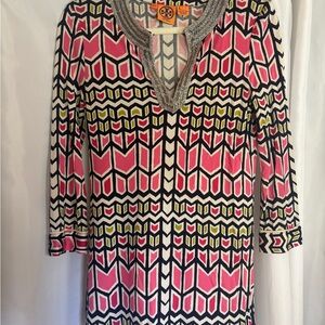 Tory Burch Pink Geometric Women's Top